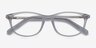 Valentin Clear & Gray AcetateEyeglass Frames from EyeBuyDirect, Closed View