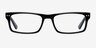 Vancouver Black AcetateEyeglass Frames from EyeBuyDirect, Front View