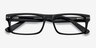 Vancouver Black AcetateEyeglass Frames from EyeBuyDirect, Closed View
