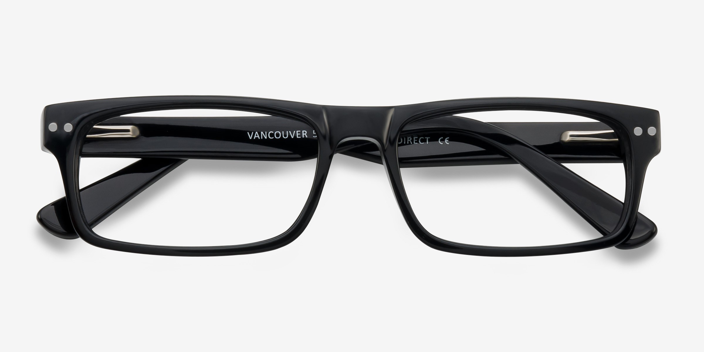 Vancouver Rectangle Black Full Rim Eyeglasses Eyebuydirect