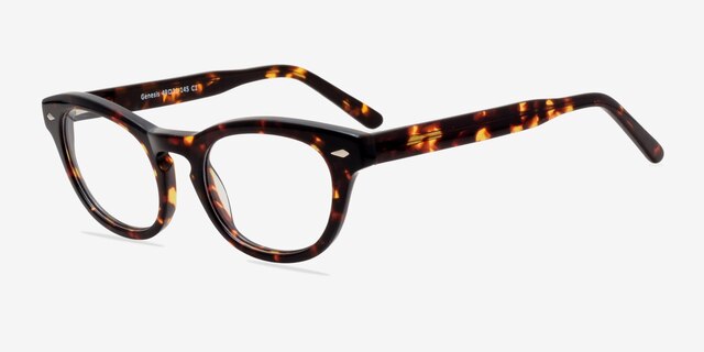 Genesis Écailles AcétateMontures de lunettes de vue d'EyeBuyDirect, Vue d'Angle