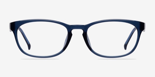 Drums Blue PlasticEyeglass Frames from EyeBuyDirect, Front View