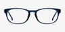 Drums Blue PlasticEyeglass Frames from EyeBuyDirect, Front View