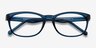 Drums Blue PlasticEyeglass Frames from EyeBuyDirect, Closed View