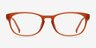 Drums Orange PlasticEyeglass Frames from EyeBuyDirect, Front View
