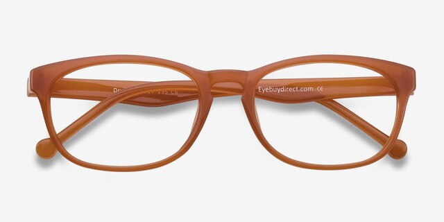 Drums Orange PlasticEyeglass Frames from EyeBuyDirect, Closed View