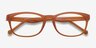 Drums Orange PlasticEyeglass Frames from EyeBuyDirect, Closed View
