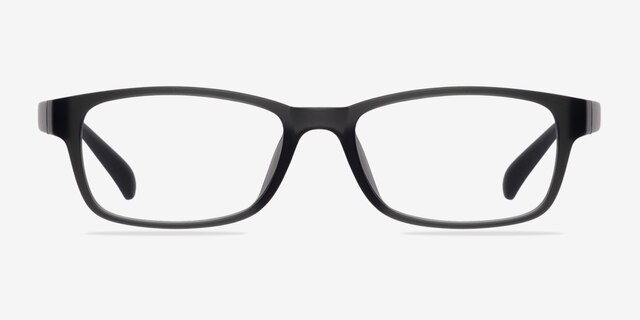 Danny Matte Gray PlasticEyeglass Frames from EyeBuyDirect, Front View