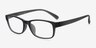 Danny Matte Gray PlasticEyeglass Frames from EyeBuyDirect, Angle View