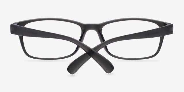 Danny Matte Gray PlasticEyeglass Frames from EyeBuyDirect, Closed View