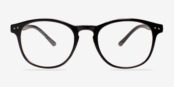Instant Crush Clear/Black Plastic Eyeglass Frames