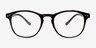Instant Crush Clear & Black PlasticEyeglass Frames from EyeBuyDirect, Front View