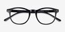 Instant Crush Clear & Black PlasticEyeglass Frames from EyeBuyDirect, Closed View