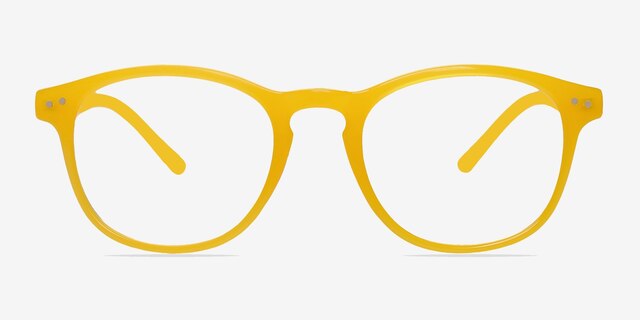 Instant Crush Jaune PlastiqueMontures de lunettes de vue d'EyeBuyDirect, Vue de Face