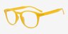 Instant Crush Jaune PlastiqueMontures de lunettes de vue d'EyeBuyDirect, Vue d'Angle