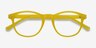 Instant Crush Jaune PlastiqueMontures de lunettes de vue d'EyeBuyDirect, Vue Rapprochée