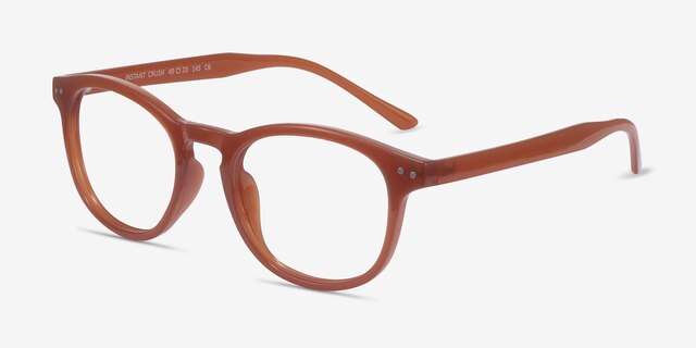 Instant Crush Orange PlastiqueMontures de lunettes de vue d'EyeBuyDirect, Vue d'Angle