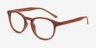 Instant Crush Orange PlastiqueMontures de lunettes de vue d'EyeBuyDirect, Vue d'Angle