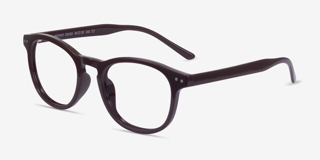 Instant Crush Red PlasticEyeglass Frames from EyeBuyDirect, Angle View