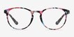 Muse Pink Floral PlasticEyeglass Frames from EyeBuyDirect, Front View