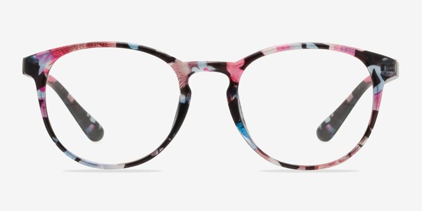 Muse Pink Floral Plastique Montures de lunettes de vue