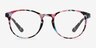Muse Pink Floral PlastiqueMontures de lunettes de vue d'EyeBuyDirect, Vue de Face