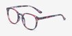 Muse Pink Floral PlasticEyeglass Frames from EyeBuyDirect, Angle View
