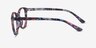 Muse Pink Floral PlastiqueMontures de lunettes de vue d'EyeBuyDirect, Vue de Côté