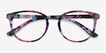 Muse Pink Floral PlasticEyeglass Frames from EyeBuyDirect, Closed View