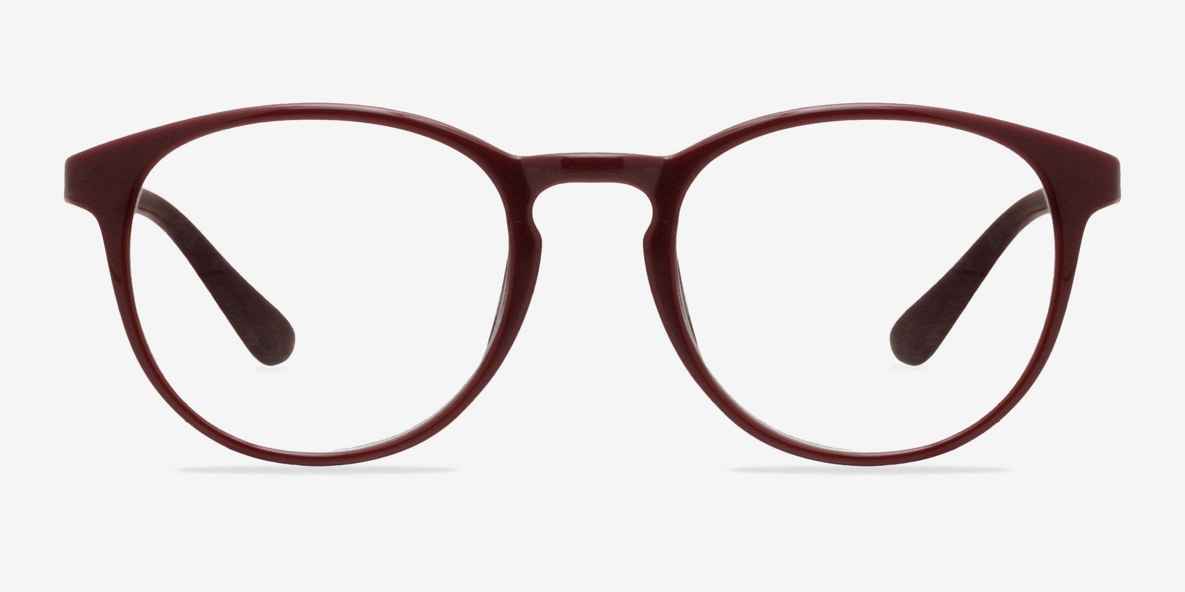 Muse Round Dark Red Glasses for Women Eyebuydirect