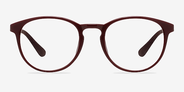 Muse Dark Red Plastic Eyeglass Frames