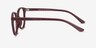 Muse Dark Red PlasticEyeglass Frames from EyeBuyDirect, Side View