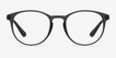 Muse Matte Gray PlasticEyeglass Frames from EyeBuyDirect, Front View