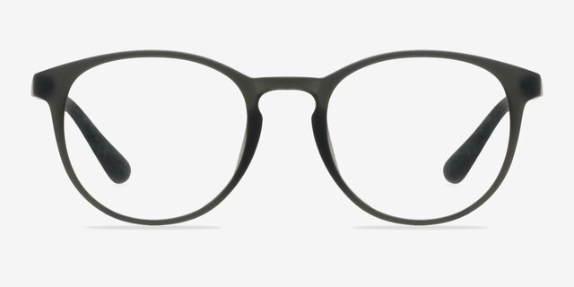 Muse Matte Gray PlastiqueMontures de lunettes de vue d'EyeBuyDirect, Vue de Face