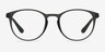 Muse Matte Gray PlastiqueMontures de lunettes de vue d'EyeBuyDirect, Vue de Face
