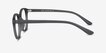 Muse Matte Gray PlasticEyeglass Frames from EyeBuyDirect, Side View