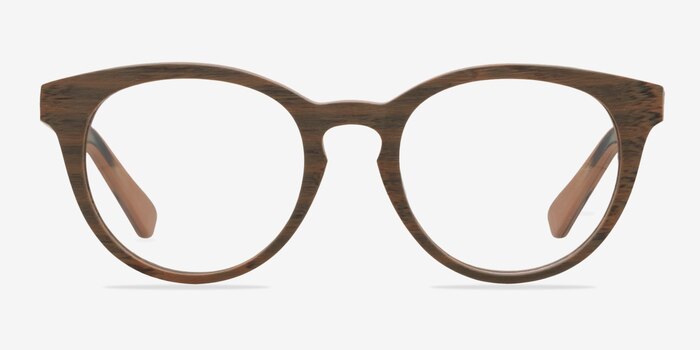 Stanford Brown/Striped Acetate Eyeglass Frames from EyeBuyDirect