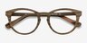 Stanford Brown & Striped AcetateEyeglass Frames from EyeBuyDirect, Closed View