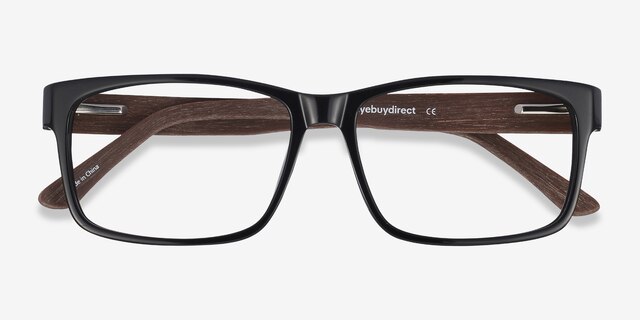 Lexington Black & brown AcetateEyeglass Frames from EyeBuyDirect, Closed View