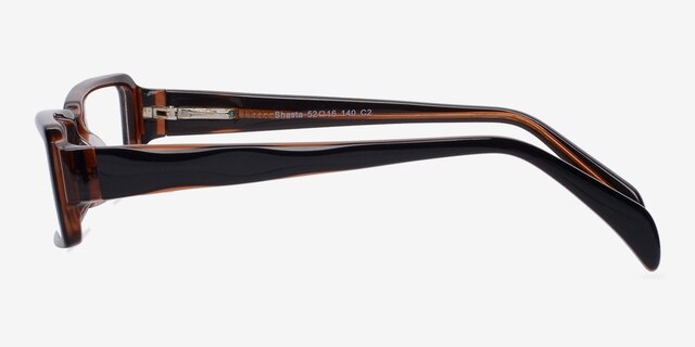 Shasta Brown AcetateEyeglass Frames from EyeBuyDirect, Side View