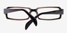 Shasta Brown AcetateEyeglass Frames from EyeBuyDirect, Closed View