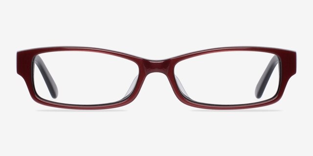 Mara Red AcetateEyeglass Frames from EyeBuyDirect, Front View