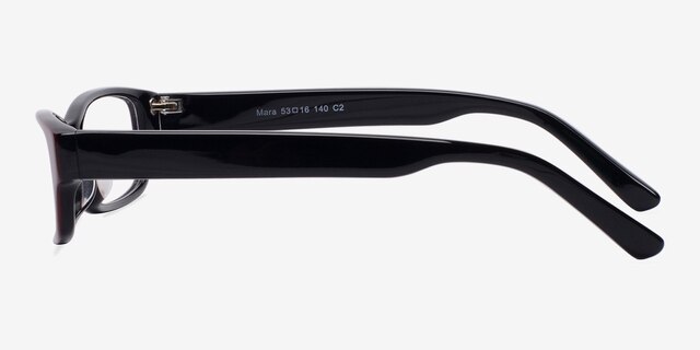 Mara Red AcetateEyeglass Frames from EyeBuyDirect, Side View