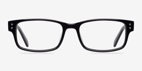 Focus Black Acetate Eyeglass Frames