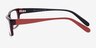 March Red AcetateEyeglass Frames from EyeBuyDirect, Side View
