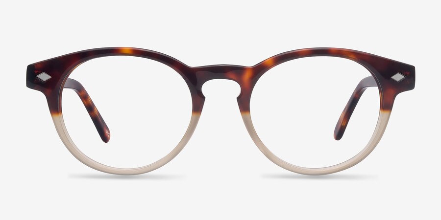 Concept Round Macchiato Tortoise Full Rim Eyeglasses | Eyebuydirect