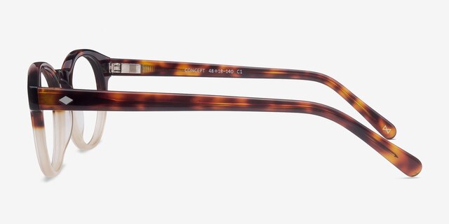 Concept Macchiato Tortoise AcétateMontures de lunettes de vue d'EyeBuyDirect, Vue de Côté