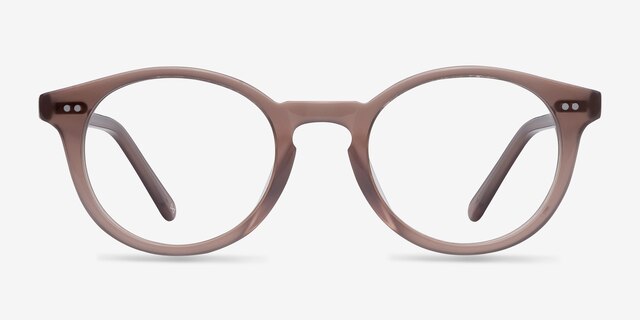 Fade Translucent Smoked Taupe AcetateEyeglass Frames from EyeBuyDirect, Front View