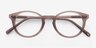 Fade Translucent Smoked Taupe AcetateEyeglass Frames from EyeBuyDirect, Closed View