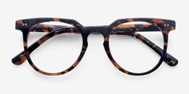 Atmosphere Blueberry Tea AcetateEyeglass Frames from EyeBuyDirect, Closed View